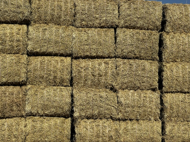 Certified hay bales